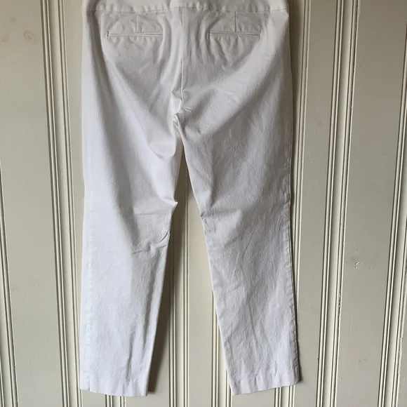 Alfani White Pants Size 12 Cotton/Rayon/Spandex - Picture 6 of 6
